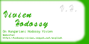 vivien hodossy business card